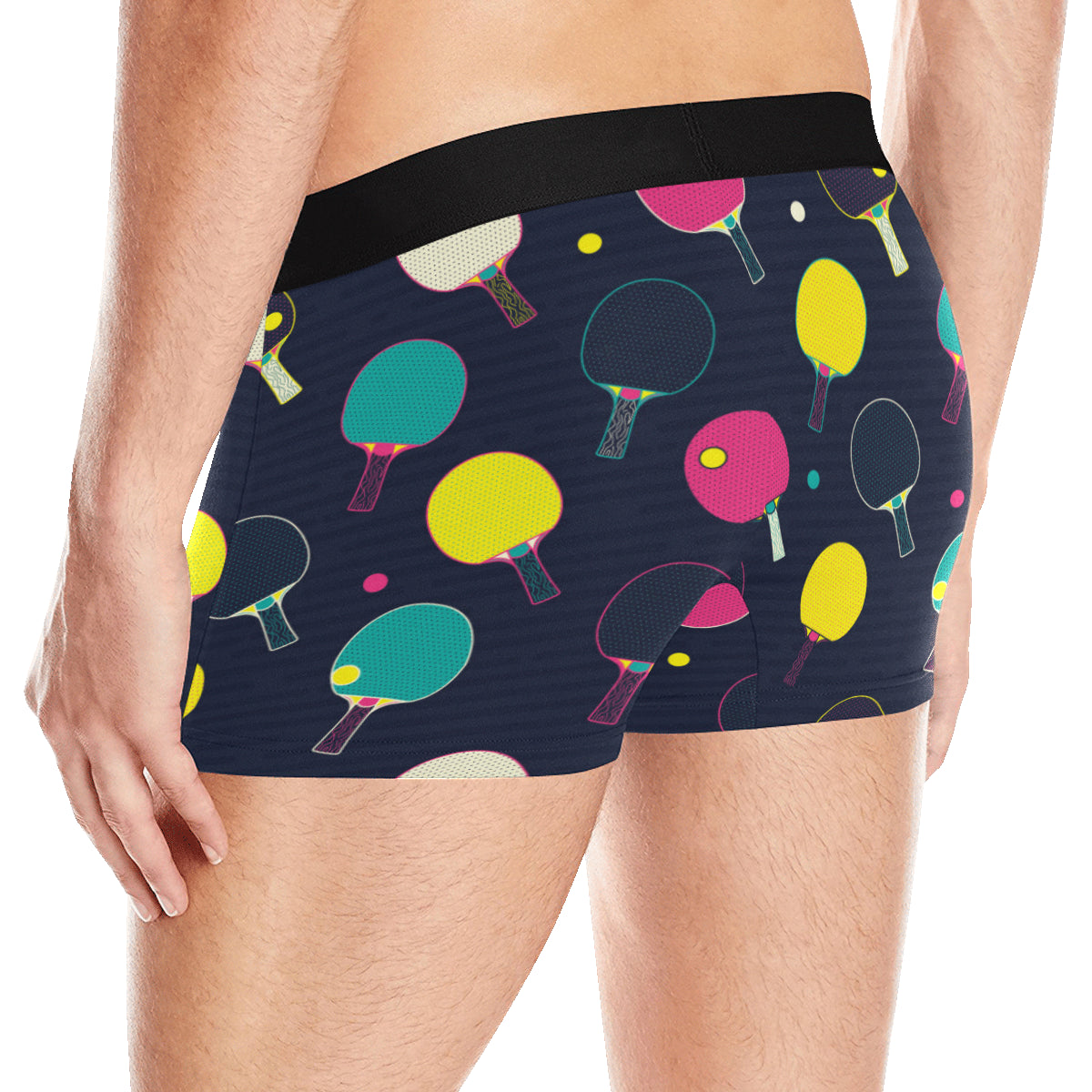 Ping Pong Pattern Print Design A04 Men's Boxer Briefs