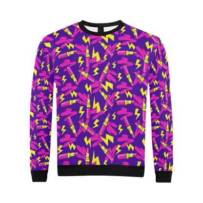 Lipstick Pattern Print Design LT04 Men Long Sleeve Sweatshirt
