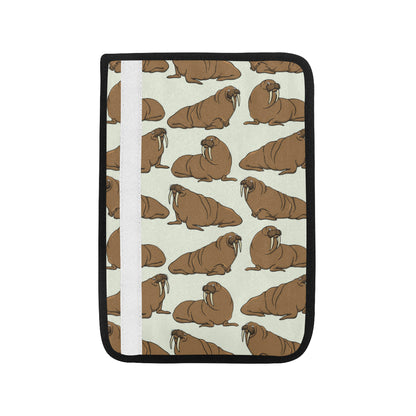 Walrus Pattern Print Design 03 Car Seat Belt Cover
