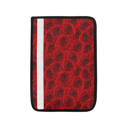 Rose Red Pattern Print Design RO04 Car Seat Belt Cover