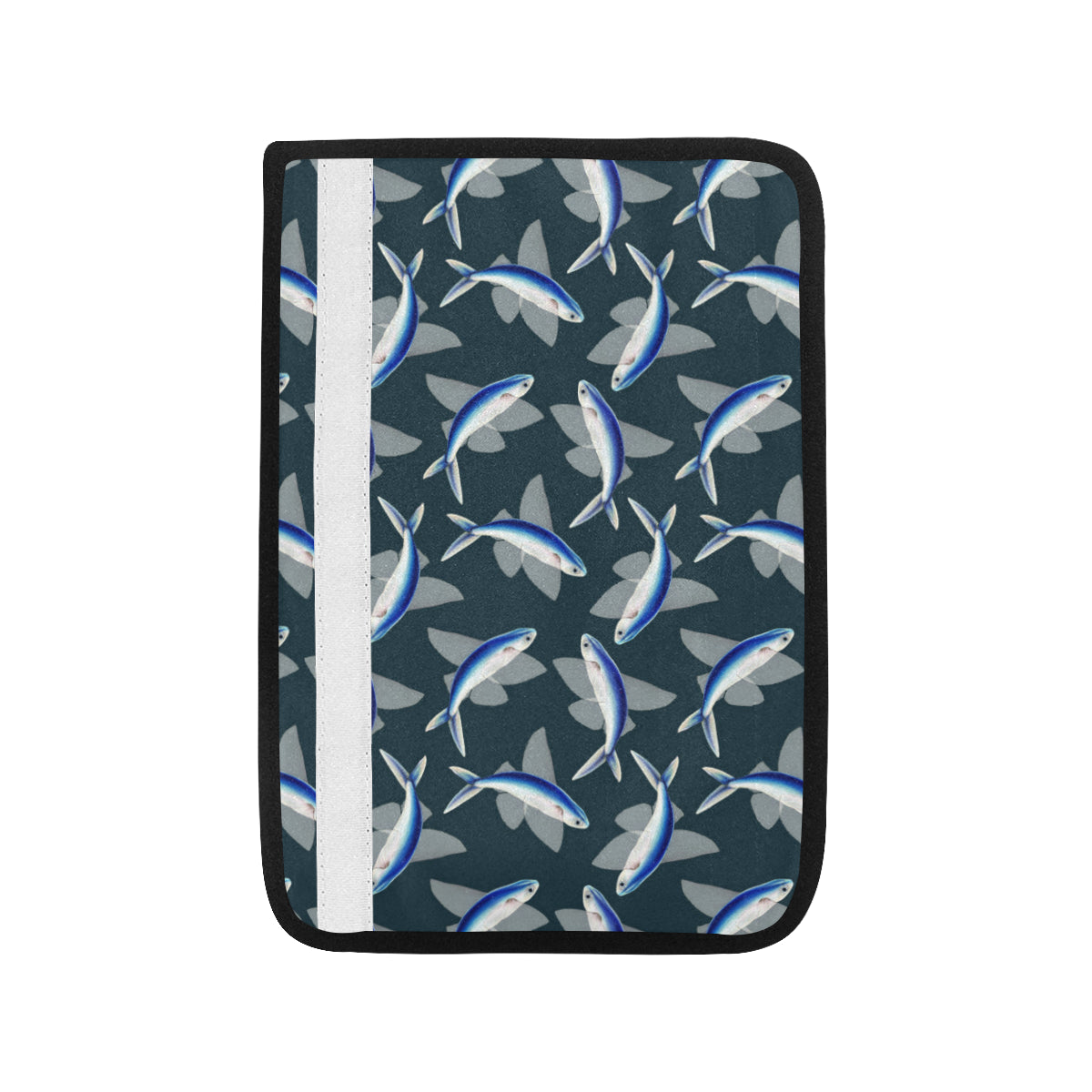 Flying Fish Pattern Print Design 04 Car Seat Belt Cover