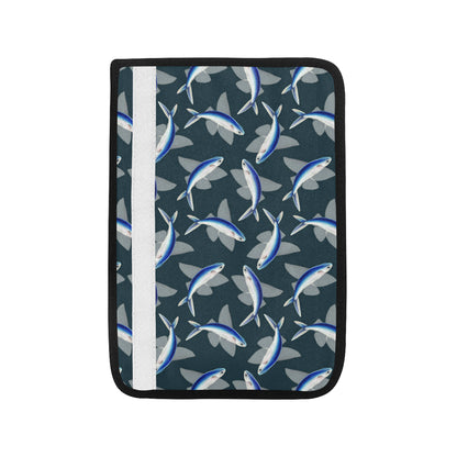 Flying Fish Pattern Print Design 04 Car Seat Belt Cover