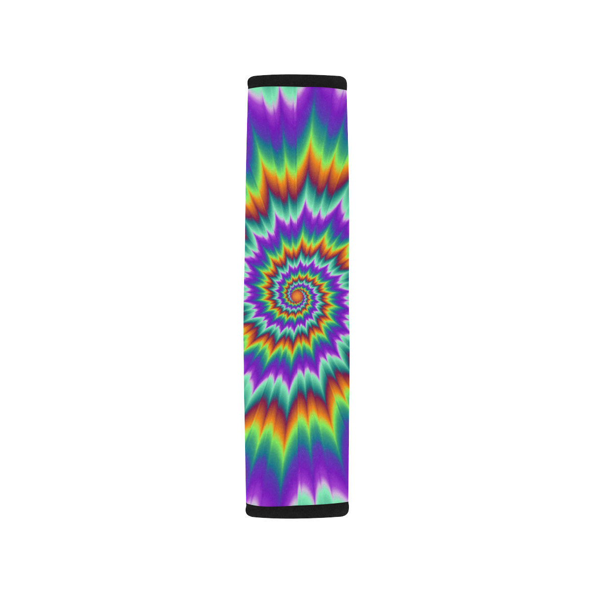 Optical illusion Pulsing fiery spirals Car Seat Belt Cover