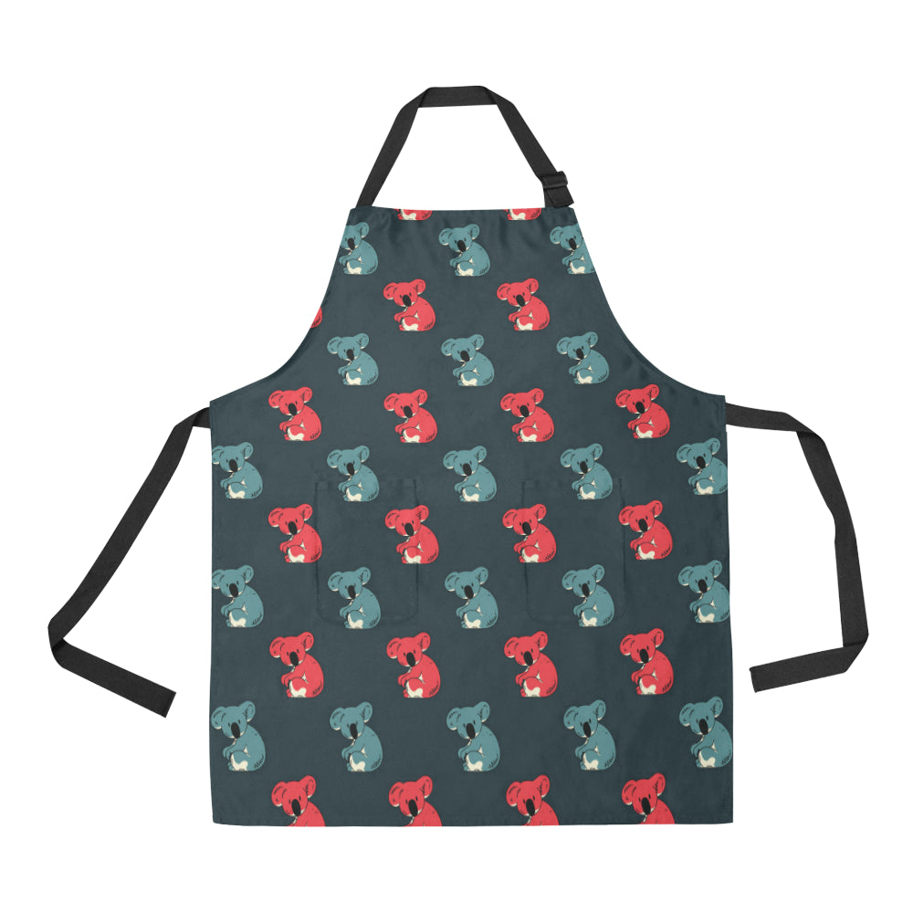 Koala Pattern Print Design 02 Apron with Pocket