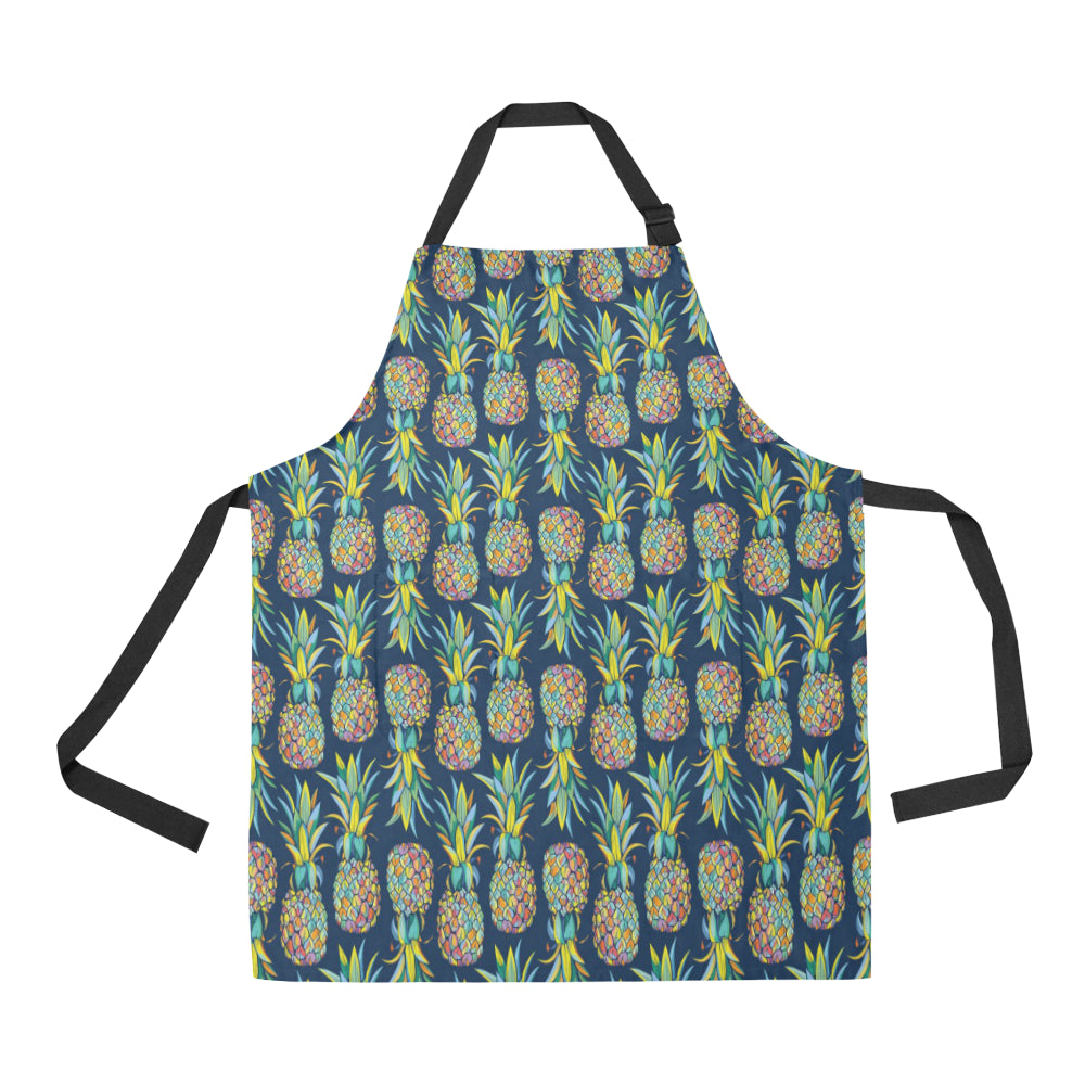 Pineapple Color Art Apron with Pocket
