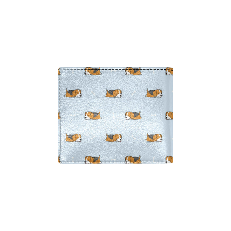 Beagle Pattern Print Design 06 Men's ID Card Wallet