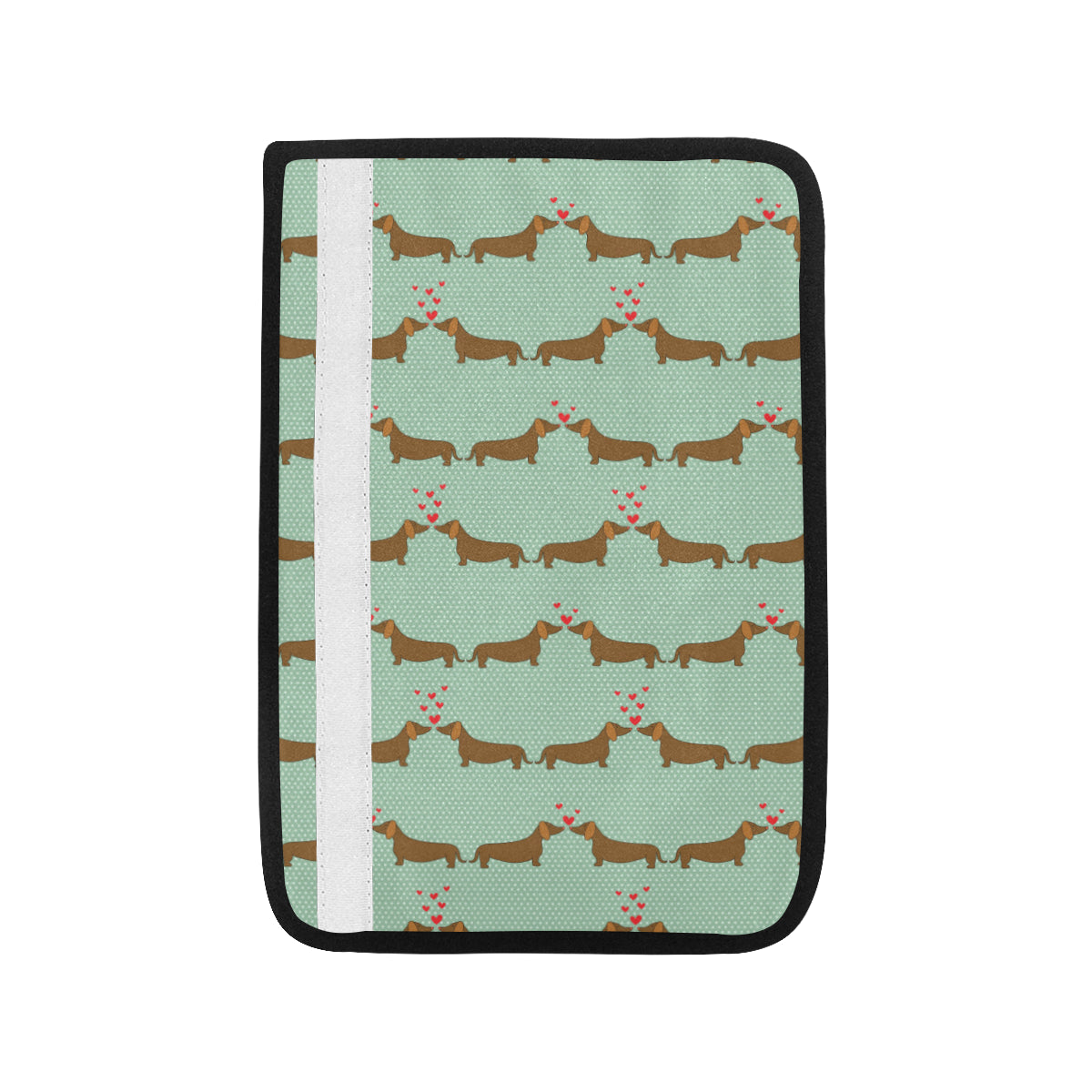 Dachshund Pattern Print Design 02 Car Seat Belt Cover