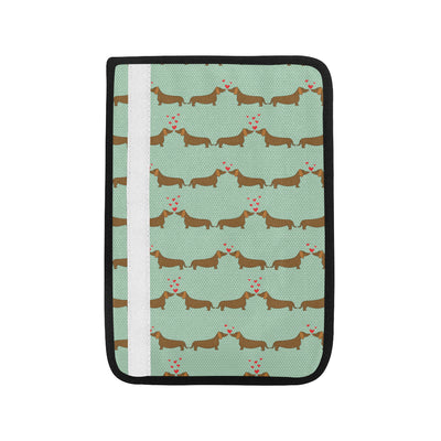 Dachshund Pattern Print Design 02 Car Seat Belt Cover