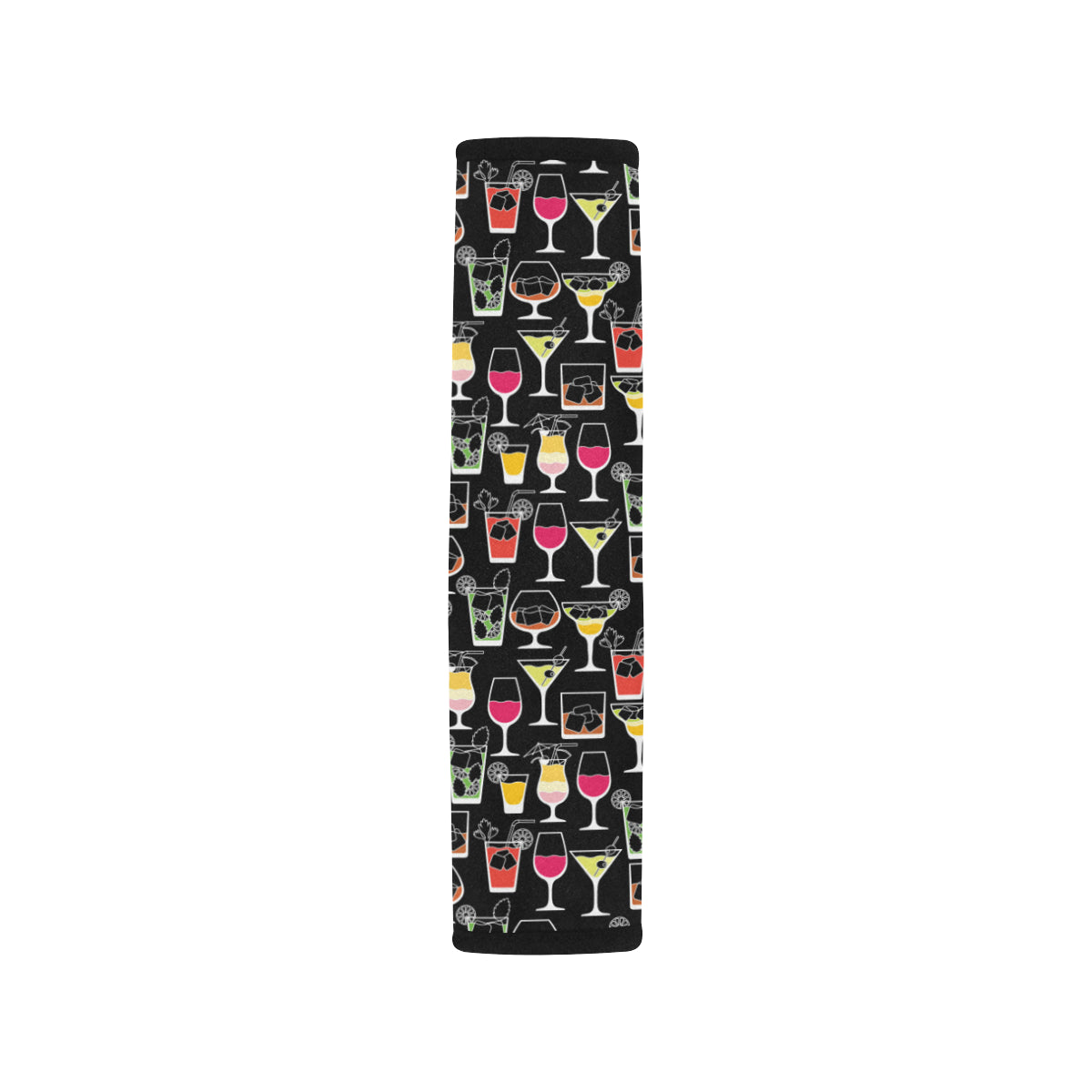 Cocktail Pattern Print Design 01 Car Seat Belt Cover