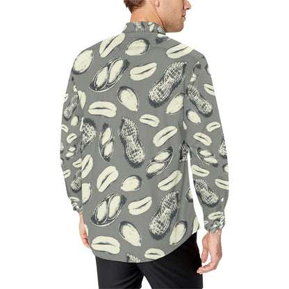 Peanut Pattern Print Design A01 Men's Long Sleeve Shirt
