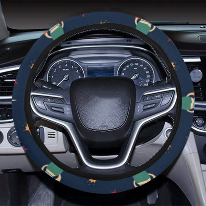 Mermaid Girl Pattern Print Design 01 Steering Wheel Cover with Elastic Edge