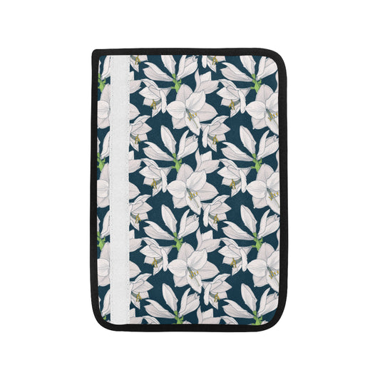 Amaryllis Pattern Print Design AL02 Car Seat Belt Cover