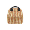 Tiki Orange Vertical Pattern Insulated Lunch Bag