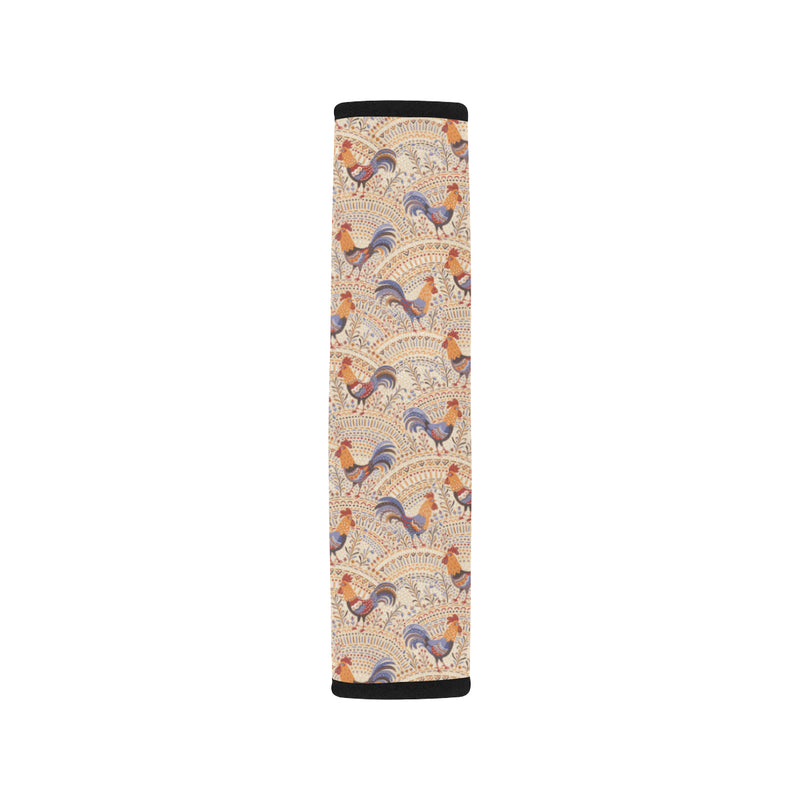 Chicken Boho Style Pattern Car Seat Belt Cover