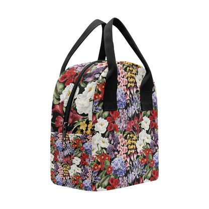 Summer Floral Pattern Print Design SF04 Insulated Lunch Bag