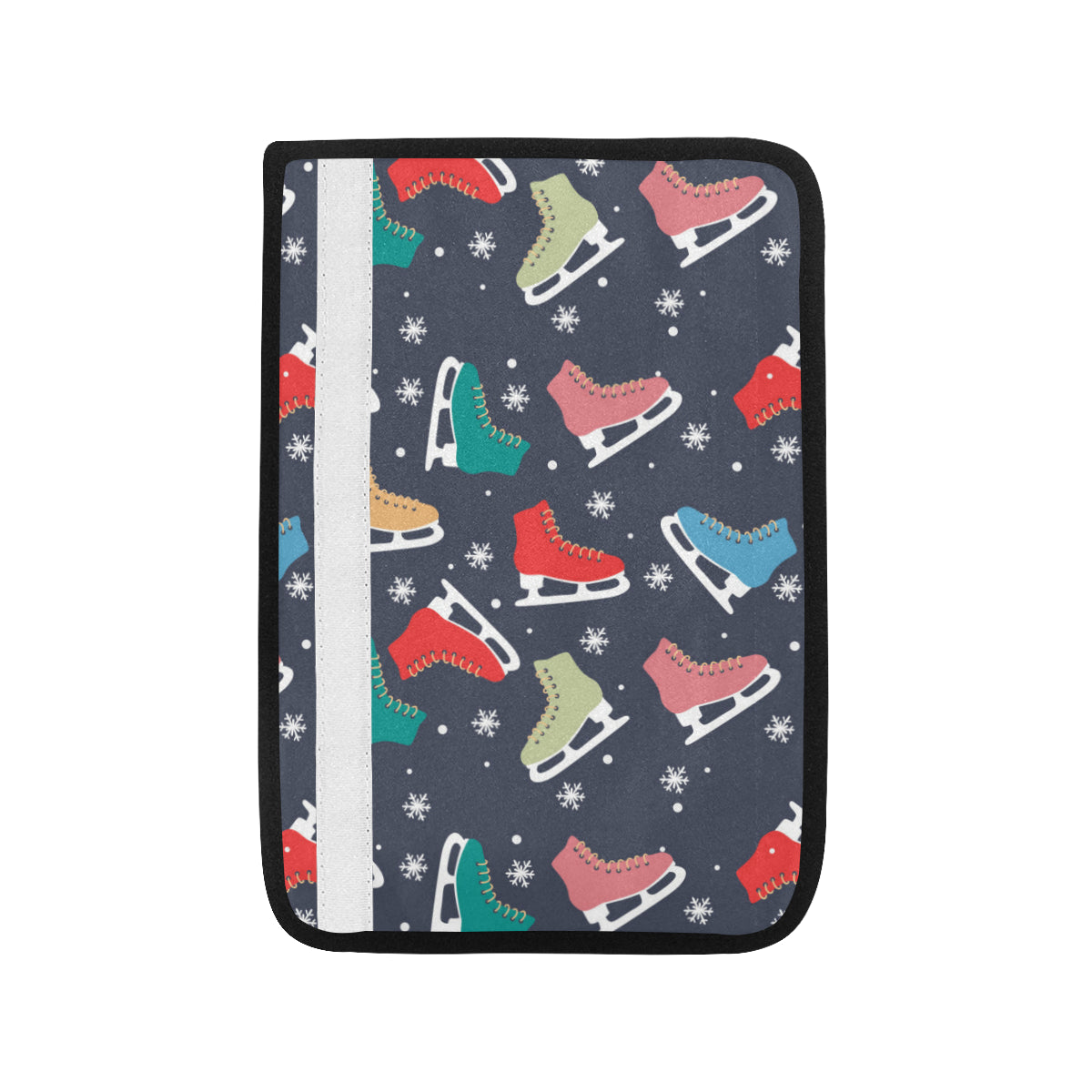 Ice Skate Pattern Print Design 04 Car Seat Belt Cover