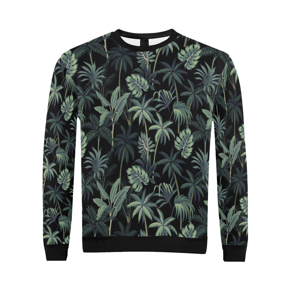 Rainforest Pattern Print Design RF02 Men Long Sleeve Sweatshirt