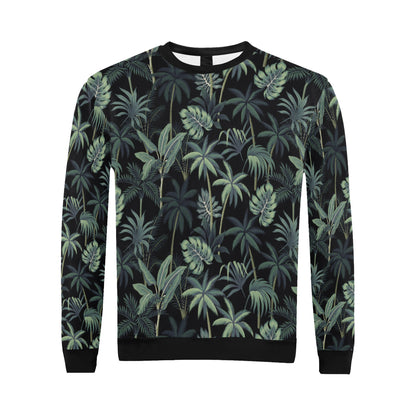 Rainforest Pattern Print Design RF02 Men Long Sleeve Sweatshirt