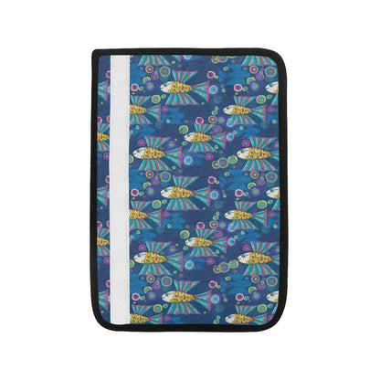 Flying Fish Pattern Print Design 01 Car Seat Belt Cover