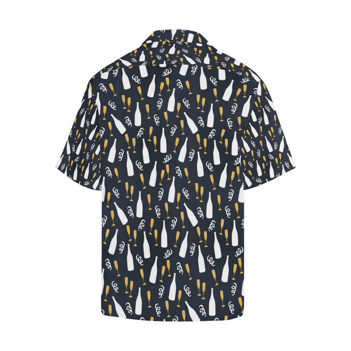 Champagne Pattern Print Design 01 Men's Hawaiian Shirt