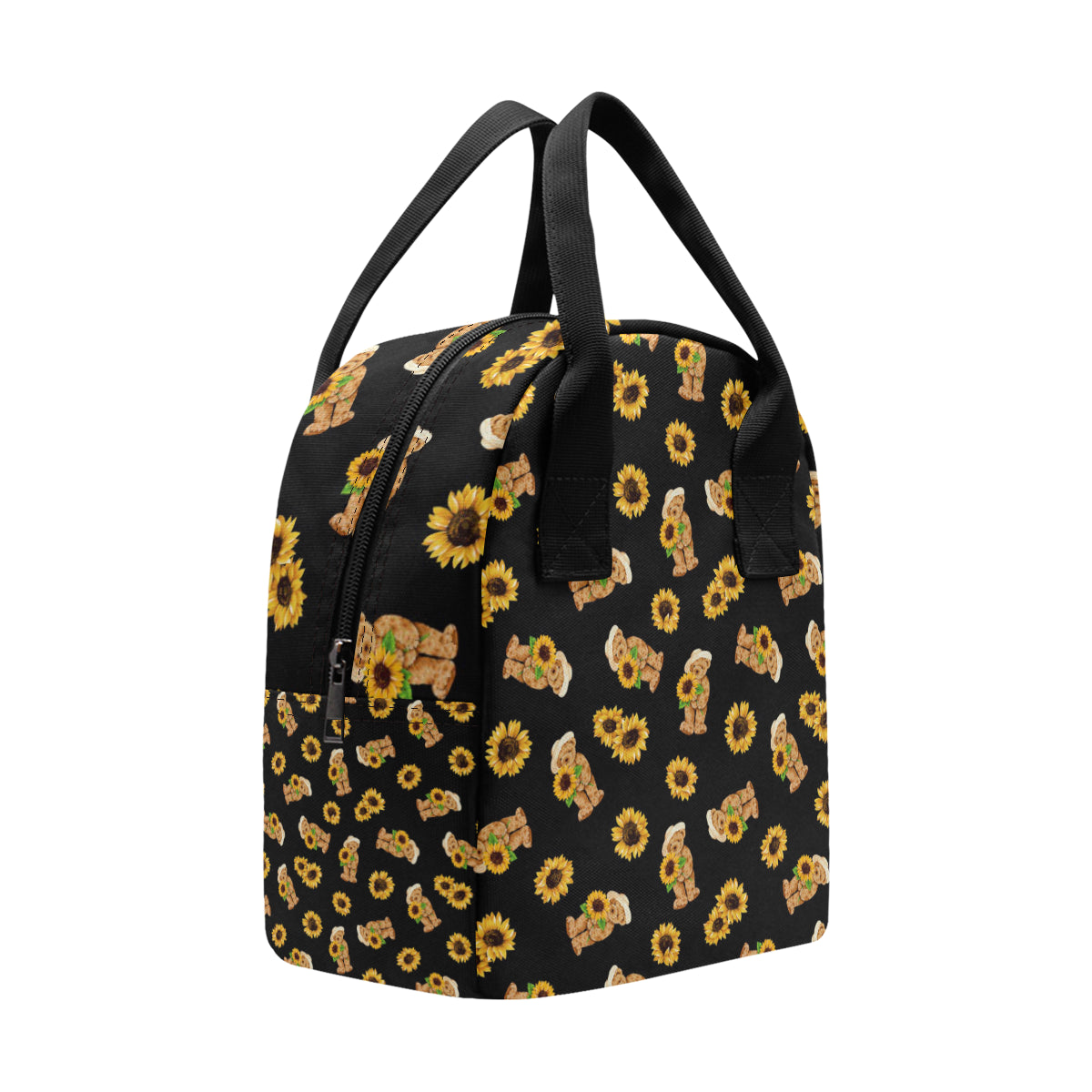 Sunflower Pattern Print Design SF016 Insulated Lunch Bag