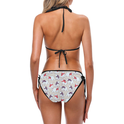Polar Bear Pattern Print Design PB04 Bikini