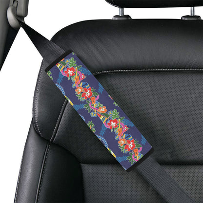 Hawaiian Themed Pattern Print Design H04 Car Seat Belt Cover