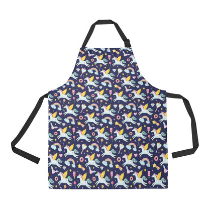 Pegasus Pattern Print Design 05 Apron with Pocket