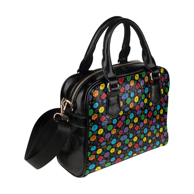 Chakra Pattern Print Design 01 Shoulder Handbag