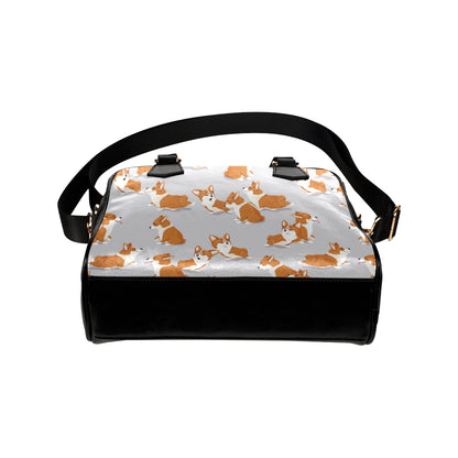 Pembroke Welsh Corgis Pattern Print Design A04 Shoulder Handbag