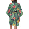 Bird Of Paradise Pattern Print Design BOP09 Women Kimono Robe