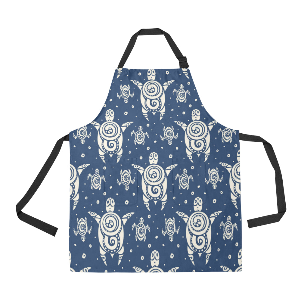 Sea Turtle Tribal Apron with Pocket