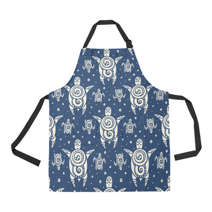Sea Turtle Tribal Apron with Pocket
