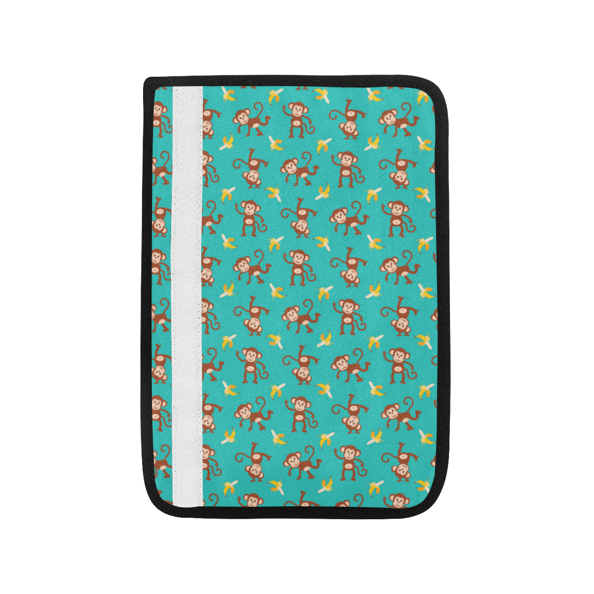 Monkey Banana Design Themed Print Car Seat Belt Cover