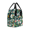 Hawaiian Flower Design with SeaTurtle Print Insulated Lunch Bag