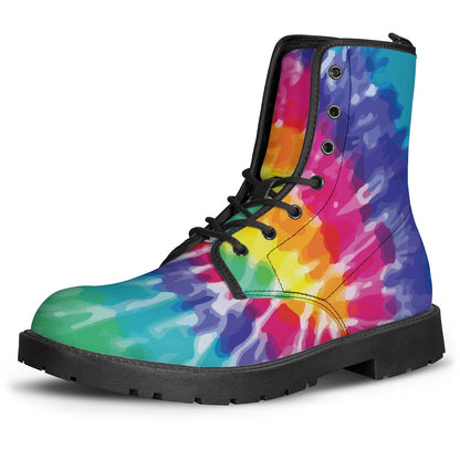 Tie Dye Women Leather Boots