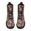 Skull And Roses Print Design LKS301 Women's Boots