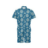 Anchor Pattern Print Design 01 Men's Romper