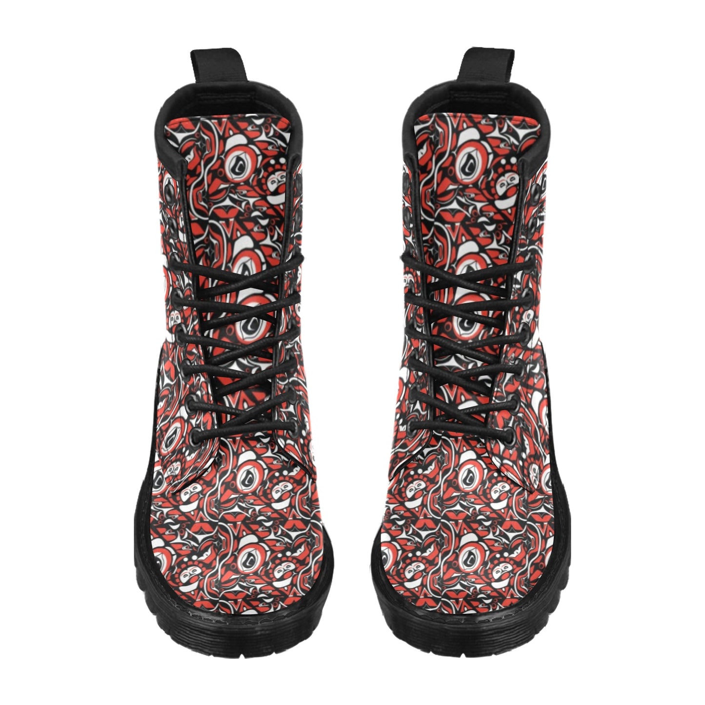 Native North American Themed Print Women's Boots