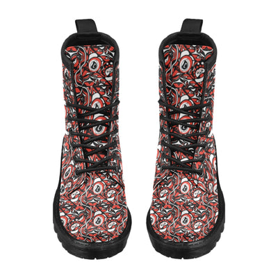 Native North American Themed Print Women's Boots