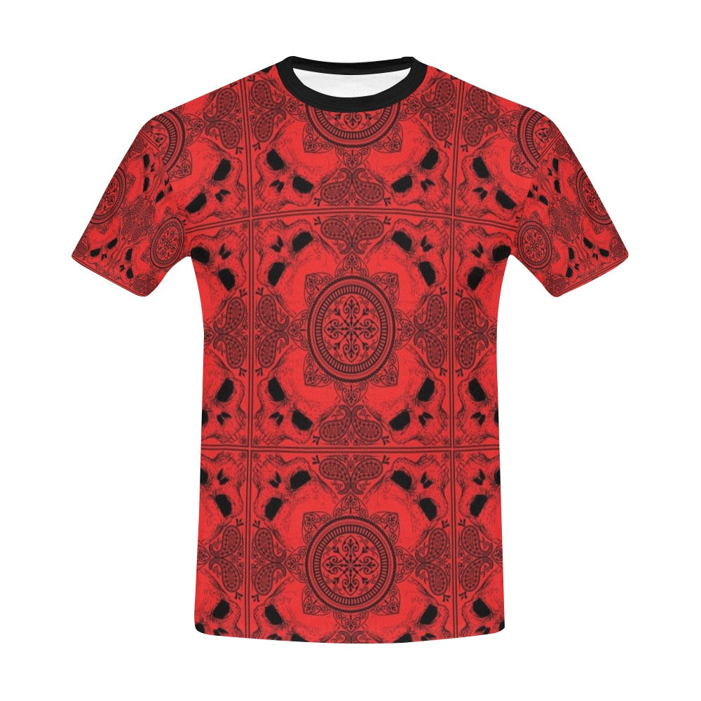 Bandana Red Print Design LKS304 Men's All Over Print T-shirt