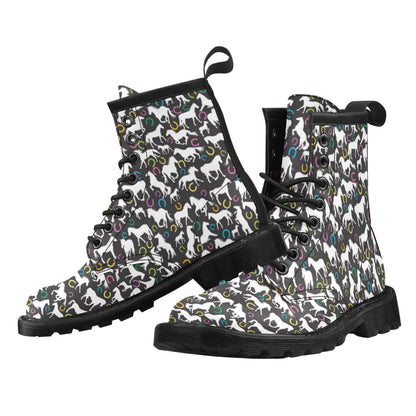 Horse Hoof Colorful Print Design LKS301 Women's Boots