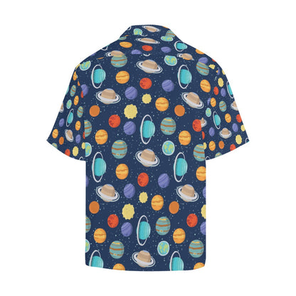 Planet With Star Print Design LKS303 Men's Hawaiian Shirt