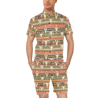 American indian Skull Animal Men's Romper