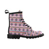 Indian Navajo Neon Themed Design Print Women's Boots