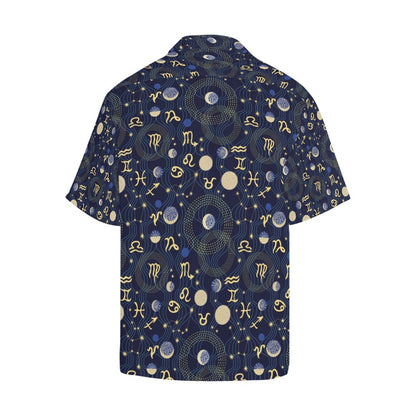 Zodiac Print Design LKS302 Men's Hawaiian Shirt