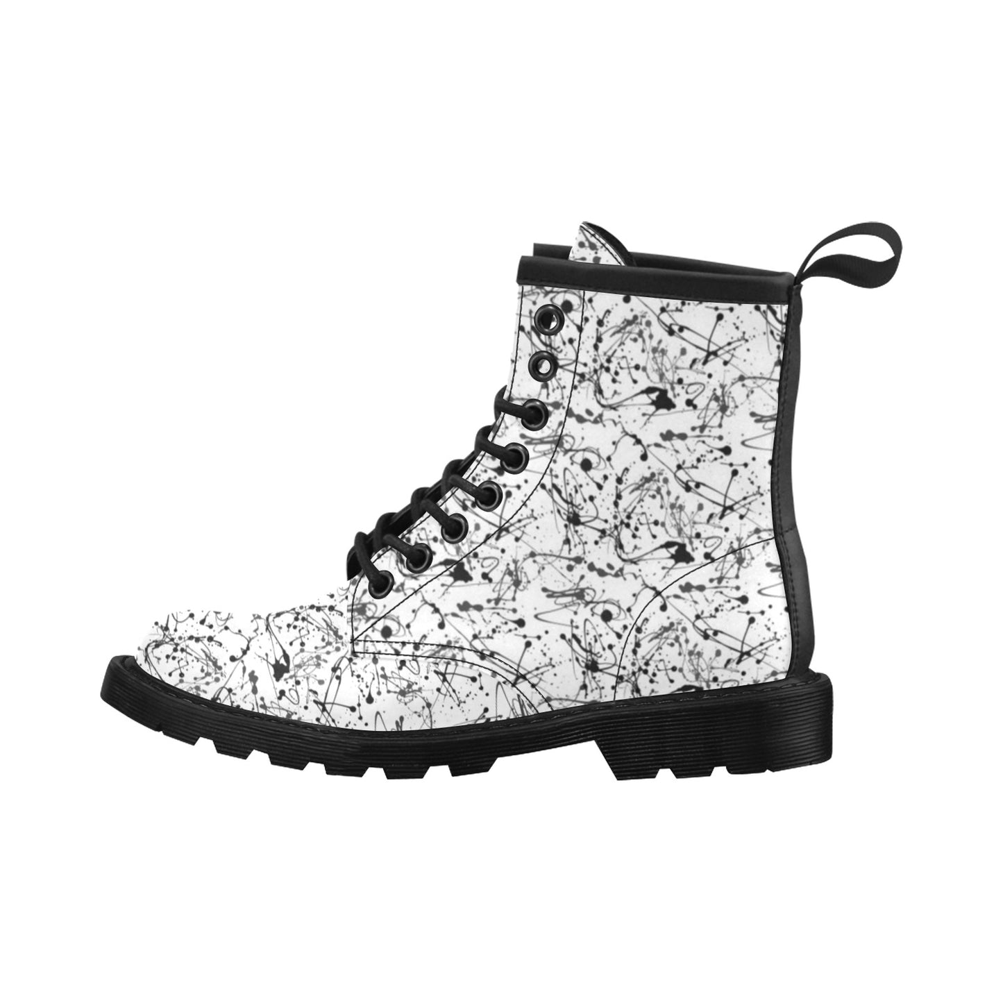 Splatter Print Design LKS305 Women's Boots