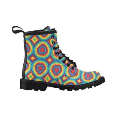 Tie Dye Heart shape Women's Boots