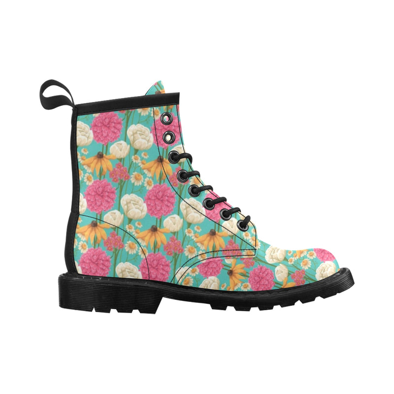 Summer Floral Pattern Print Design SF07 Women's Boots