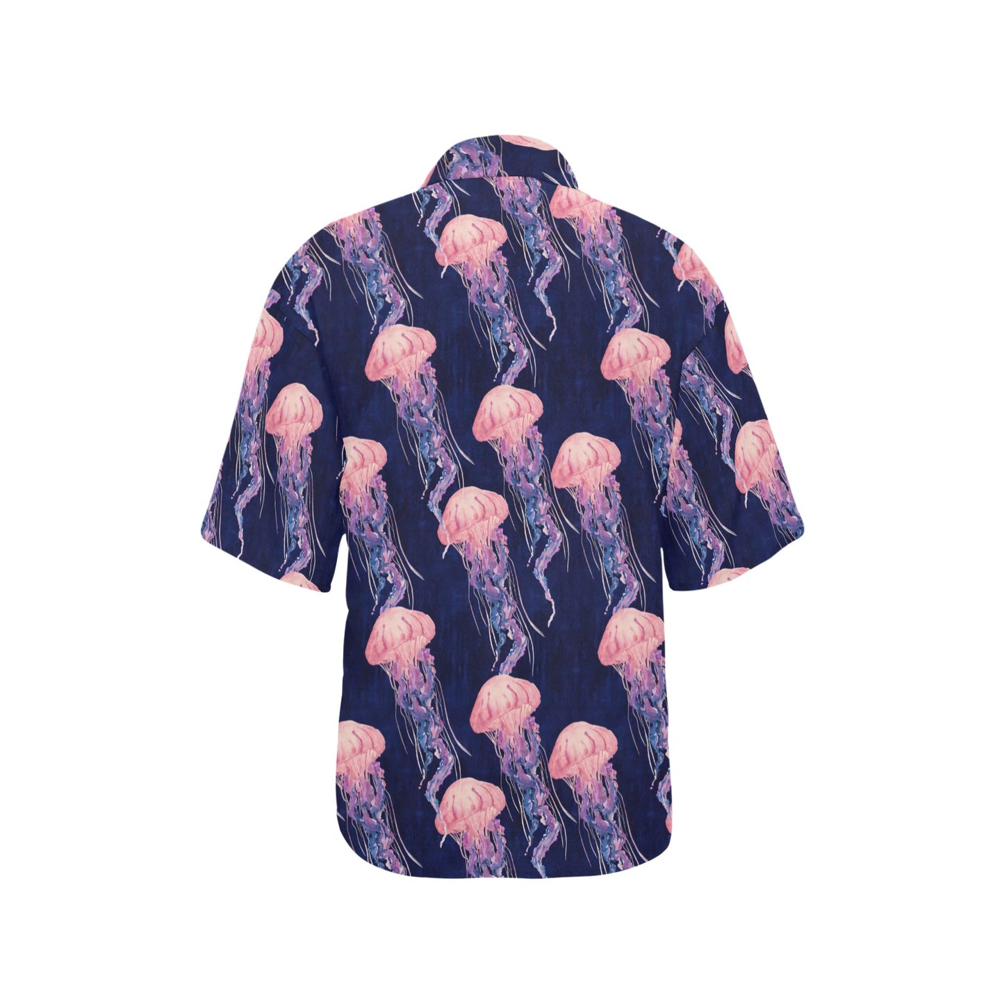 Jellyfish Pattern Print Design 03 Women's Hawaiian Shirt